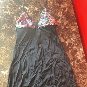 Black dress with multicolor sequins